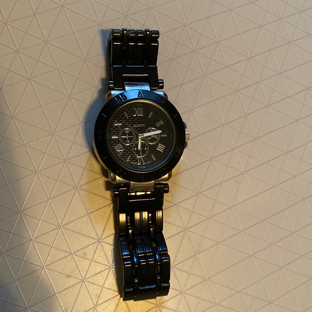 Black Stainless Steel Watch